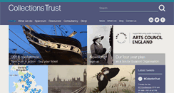 Desktop Screenshot of collectionstrust.org.uk