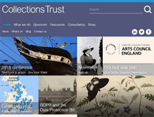 Tablet Screenshot of collectionstrust.org.uk